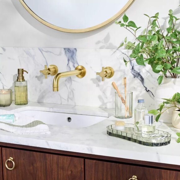 Fluted Glass Bathroom Tray Light Green - Hearth & Hand™ with Magnolia NWT - Picture 3 of 4